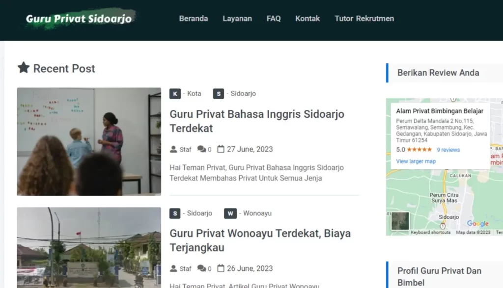 Guru Privat Sidoarjo My ID