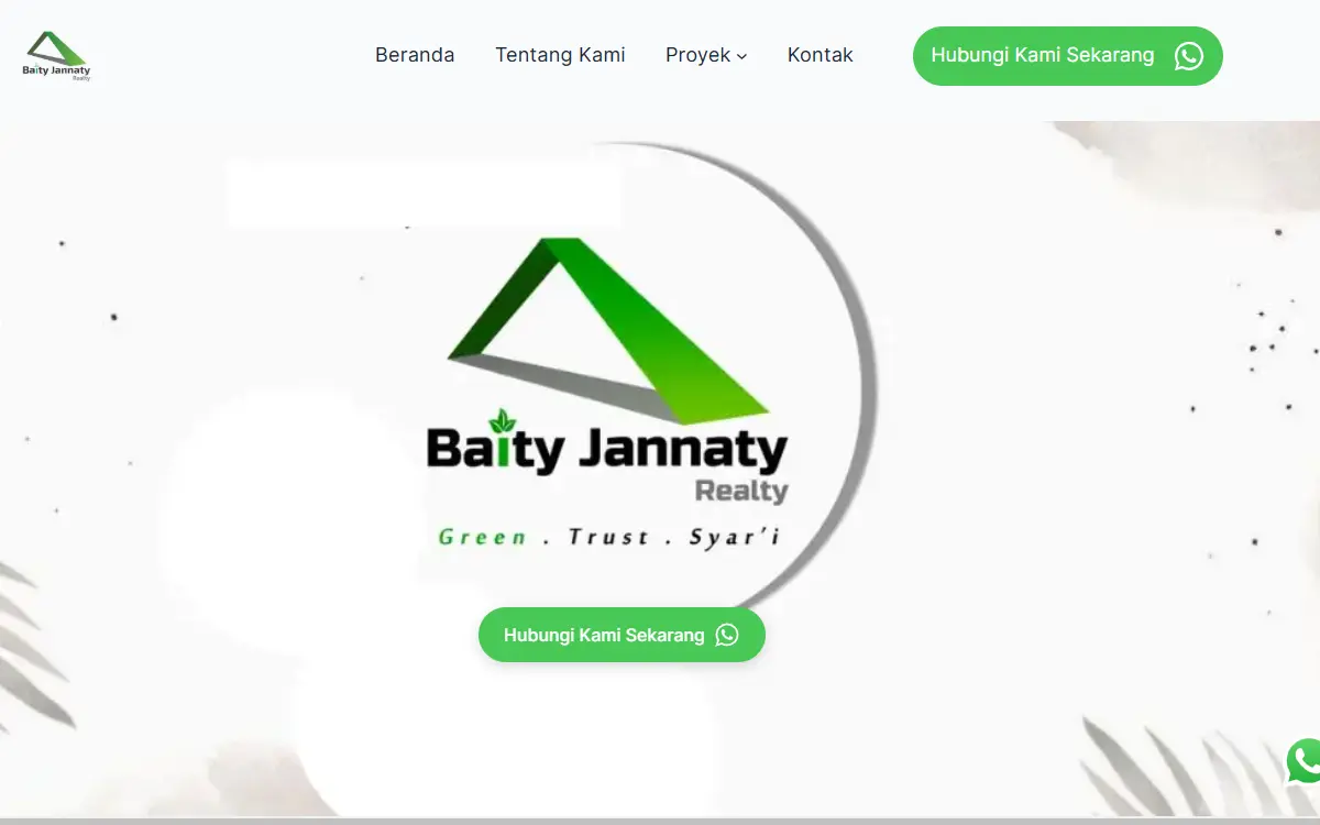 Desain Website Property Developer 1 1 Homepage BJR