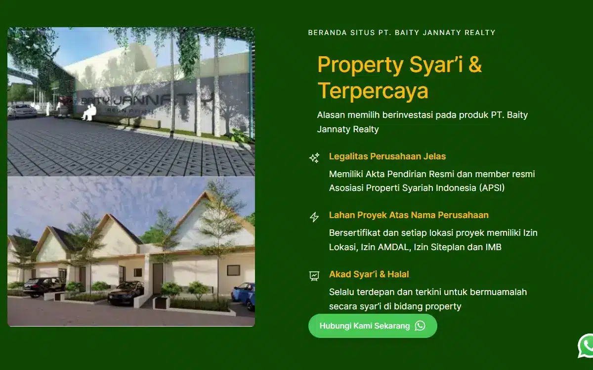 Desain Website Property Developer 2 2 Desain Website Property Developer Syariah BJR