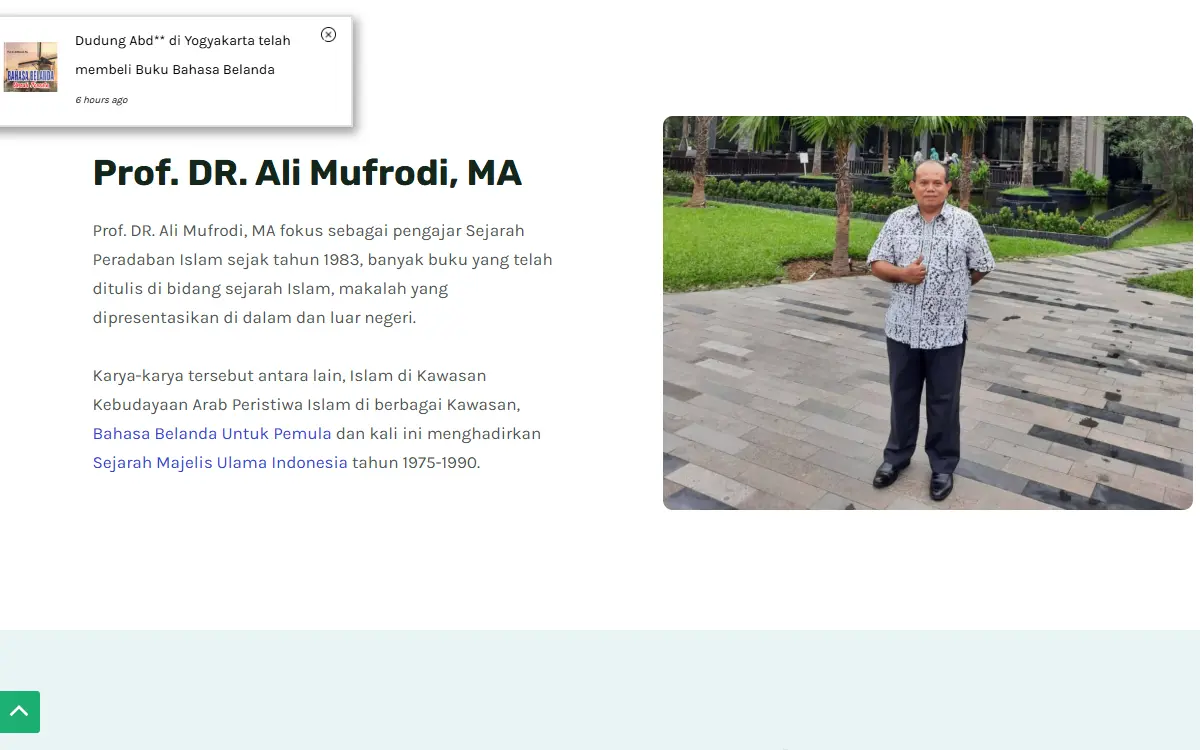 Desain Website Penulis Buku 4 3 Homepage BukuSejarahIslam Com