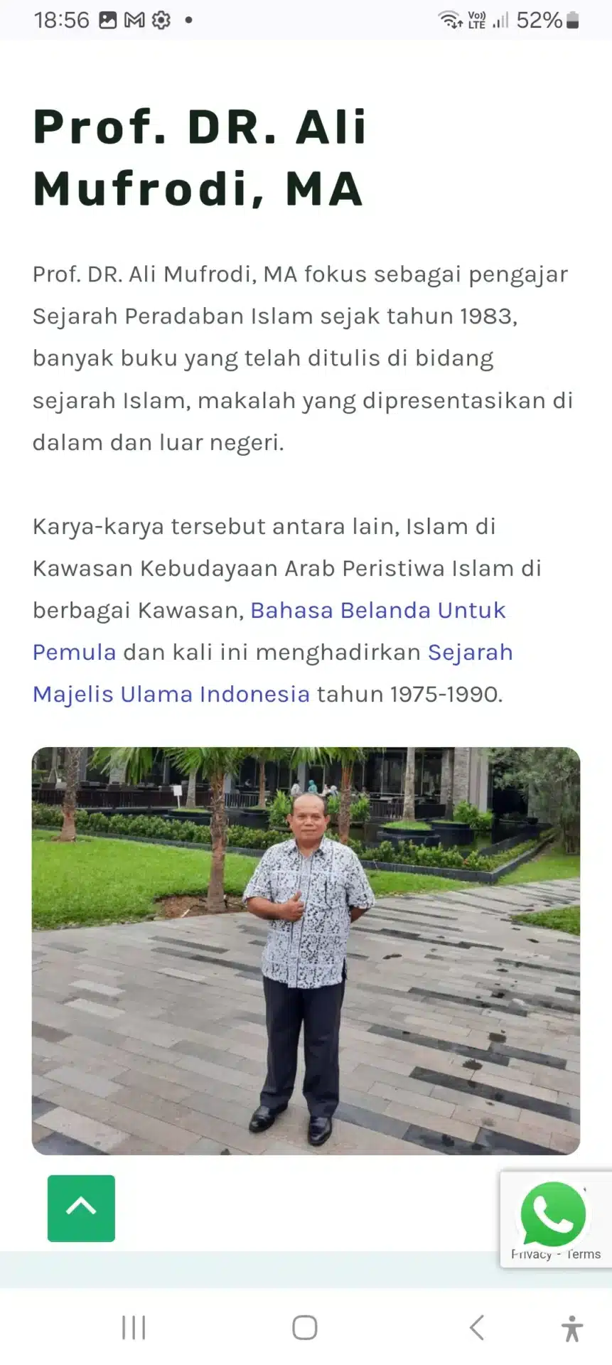 Desain Website Penulis Buku 14 3 Homepage BukuSejarahIslam Com Mobile