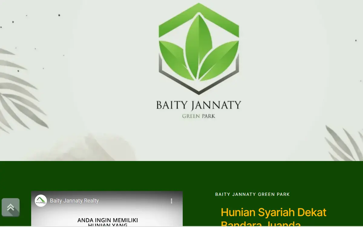 Desain Website Property Developer 8 8 BJG BJR