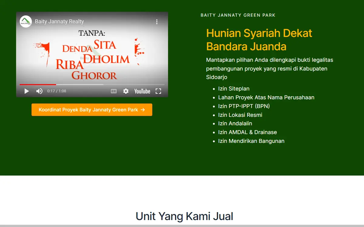 Desain Website Property Developer 9 9 BJG BJR